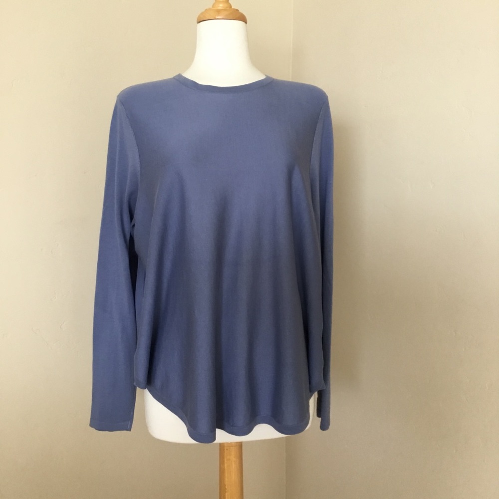 COS Women’s Top Pleated Back Cotton Size L